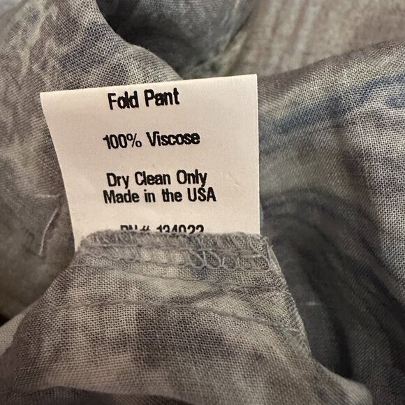 Emerson Fry Fold Pants 100% Viscose Marble Print Women's Size 28 x 30" - Picture 14 of 14